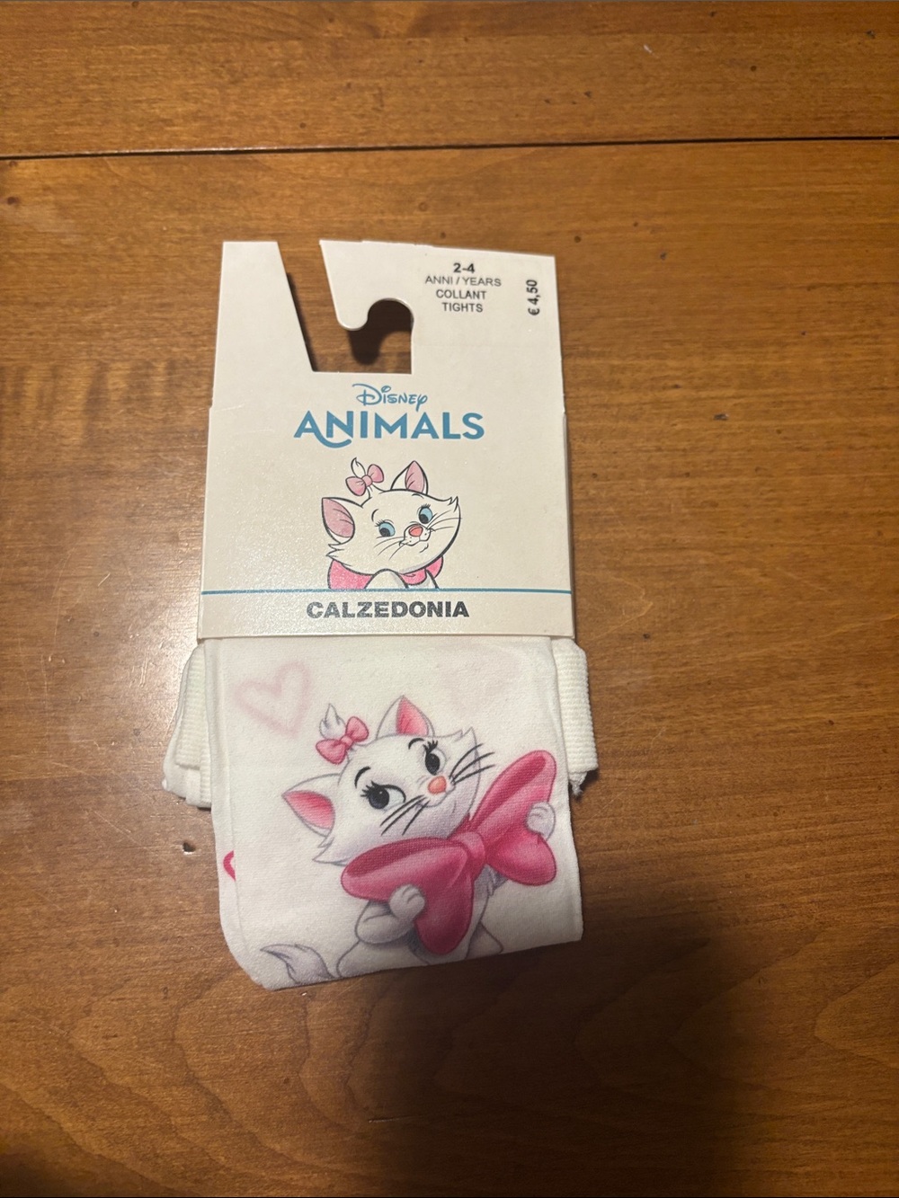 Calzedonia Disney Animals White & Pink Marie Tights